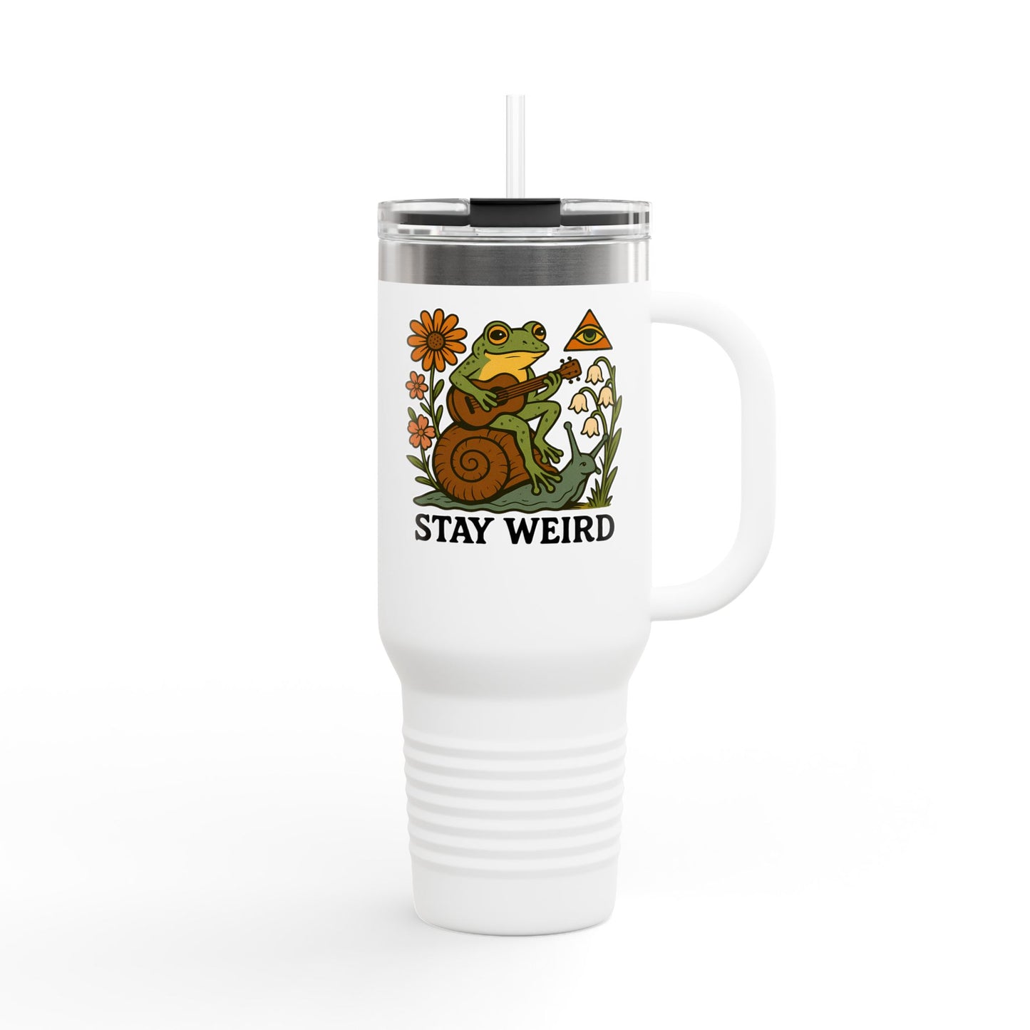 Stay Weird 40oz, Quirky Insulated Travel Tumbler