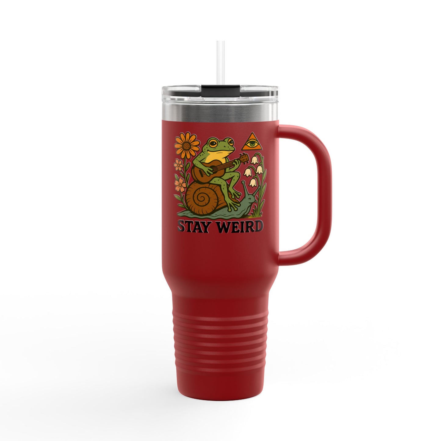 Stay Weird 40oz, Quirky Insulated Travel Tumbler