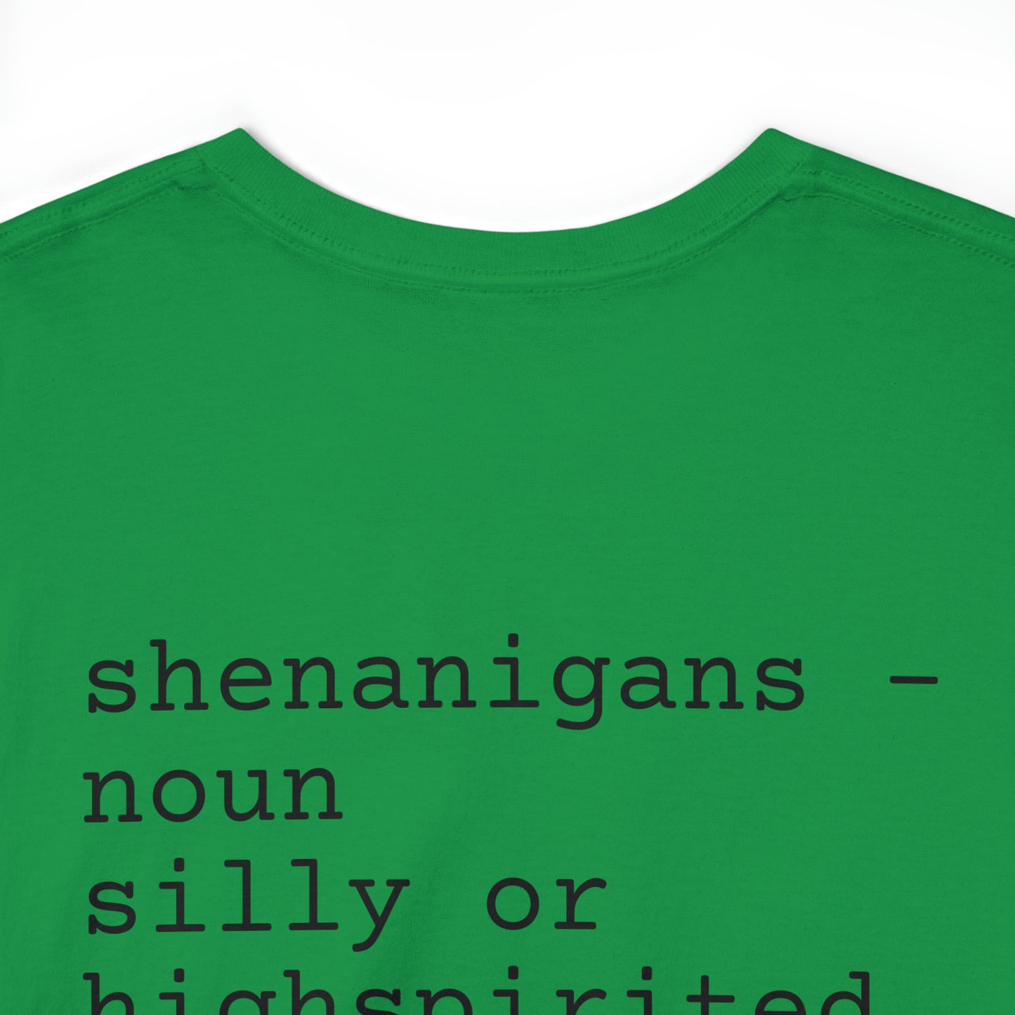 Unisex Shenanigan's Matching Family Shenanigans Crew St Patricks Day Heavy Cotton Tee
