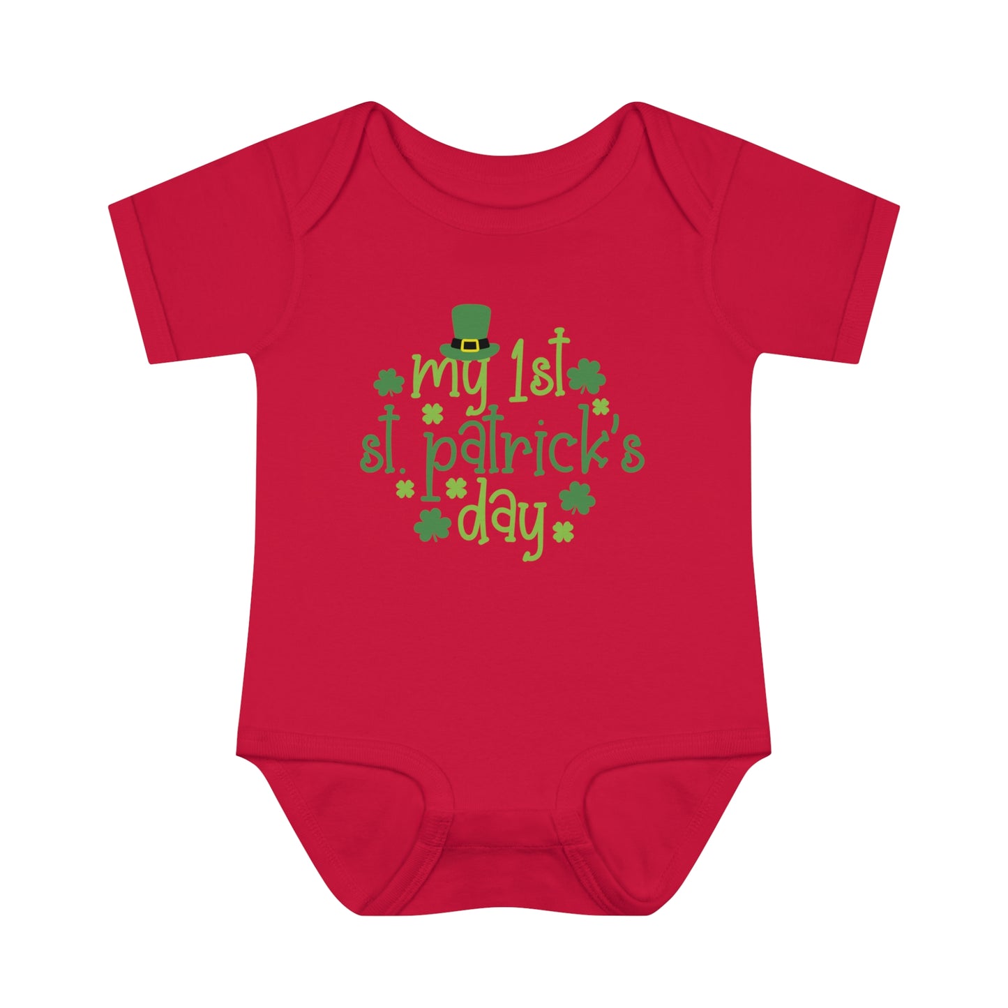 My First 1st St Patricks Day Infant Onesie Baby Rib Bodysuit