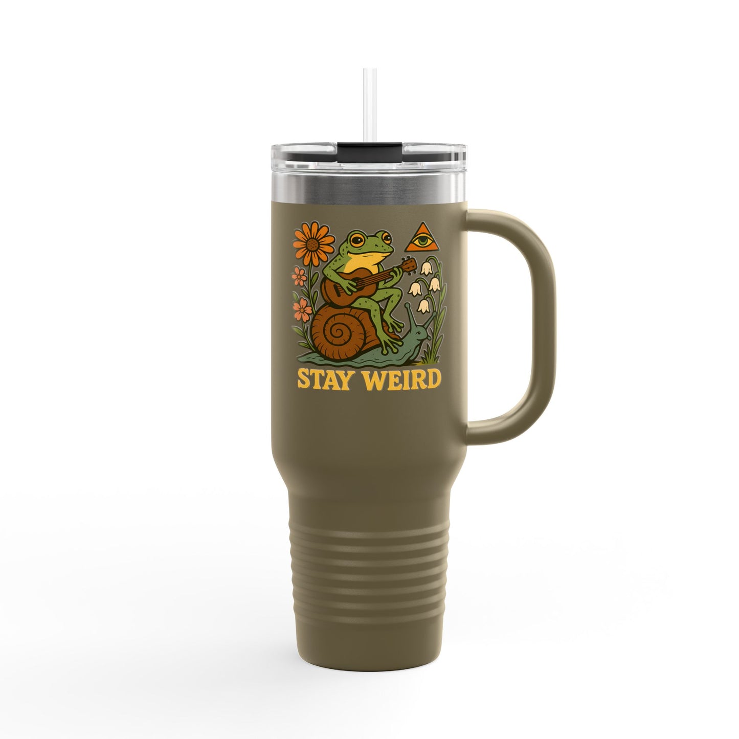 Stay Weird 40oz, Quirky Insulated Travel Tumbler