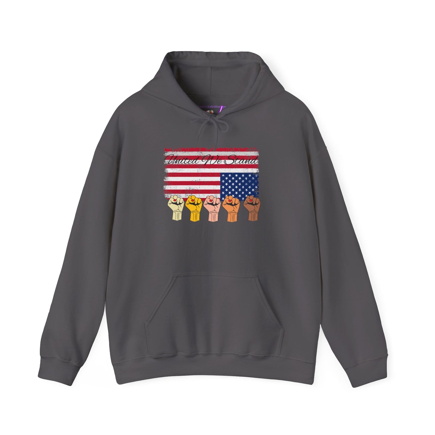 United We Stand Nation in distress Hoodie, Patriotic Blend Sweatshirt, National Pride Pullover, American Flag Hooded Jumper, USA Unity Top