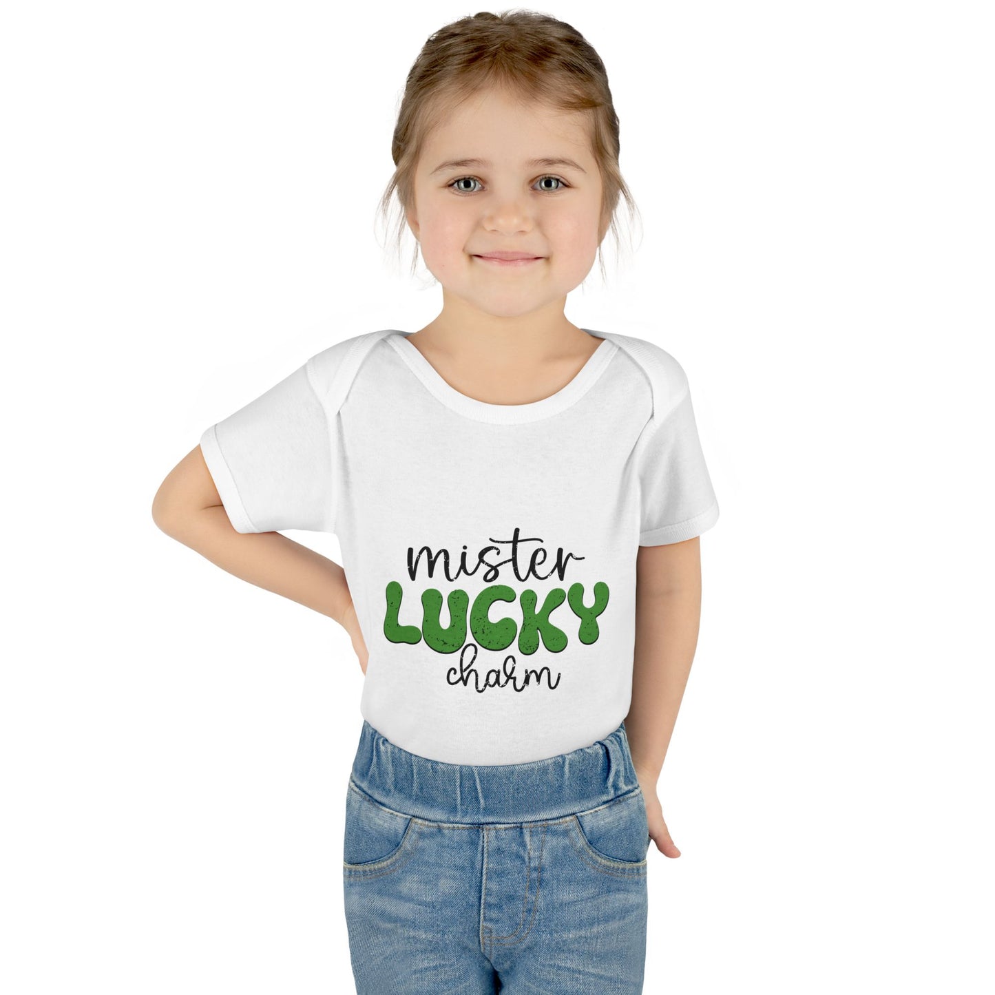 Mister Lucky Charm Infant Onesie Baby Rib Bodysuit