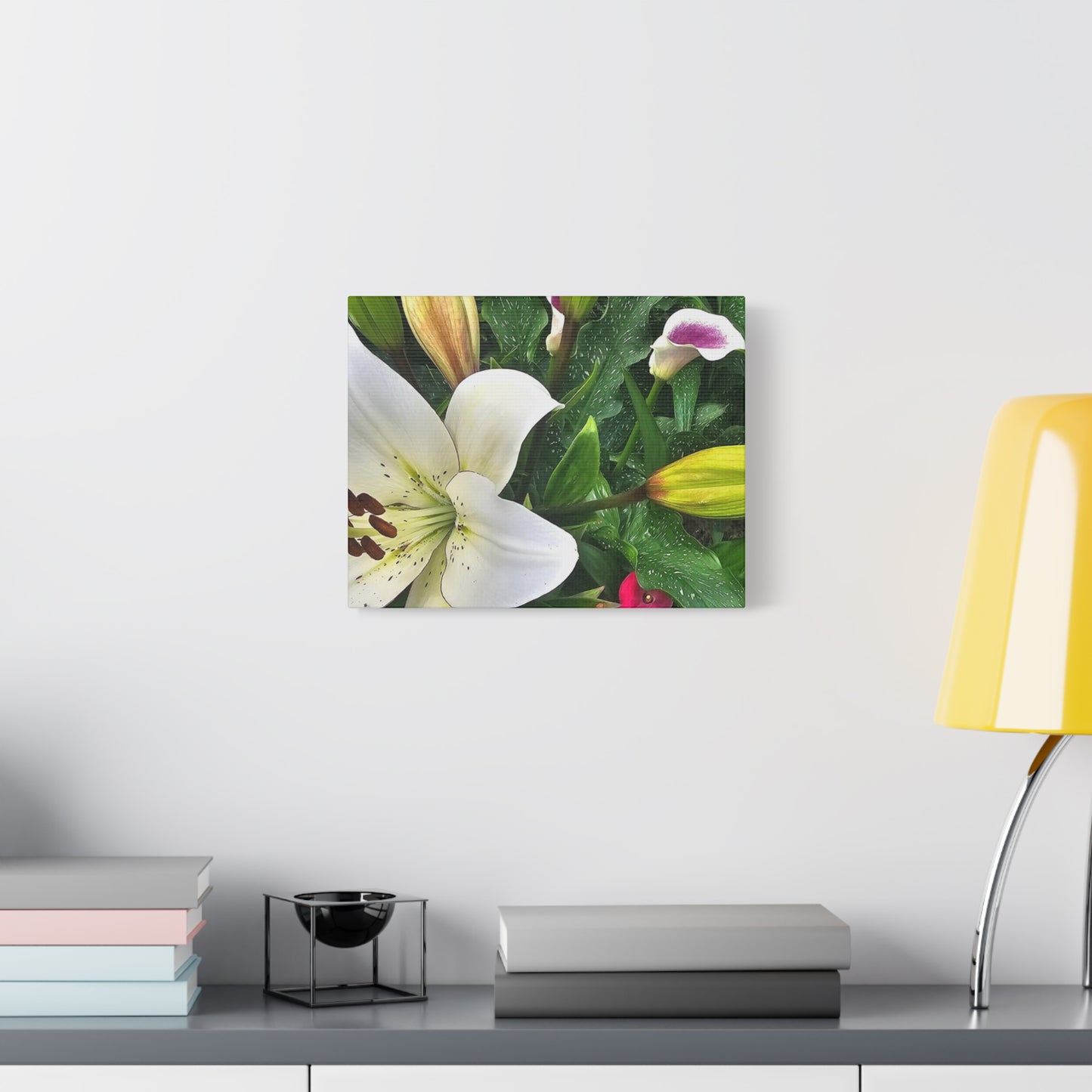 Lily Explosion, Matte Canvas, Stretched, 1.25"