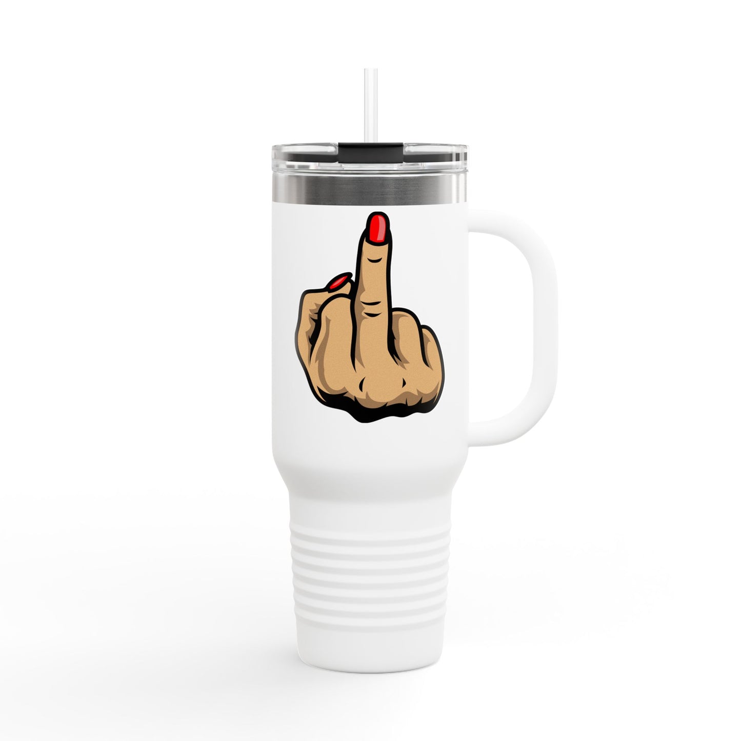 Sassy Insulated Travel Mug with Finger, 40oz