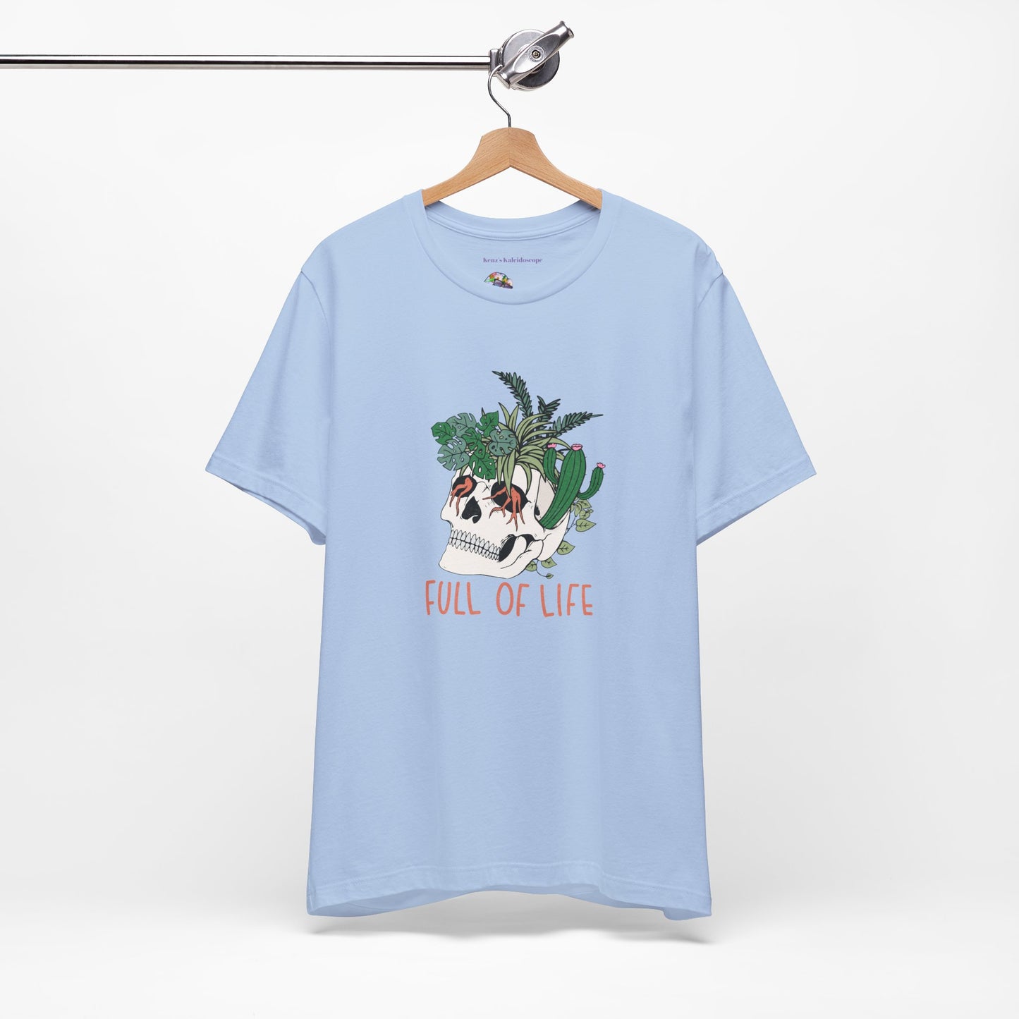 Plants, Full of Life, Skeleton, Springtime, Gardening, XS-3XL Unisex Jersey Short Sleeve Tee
