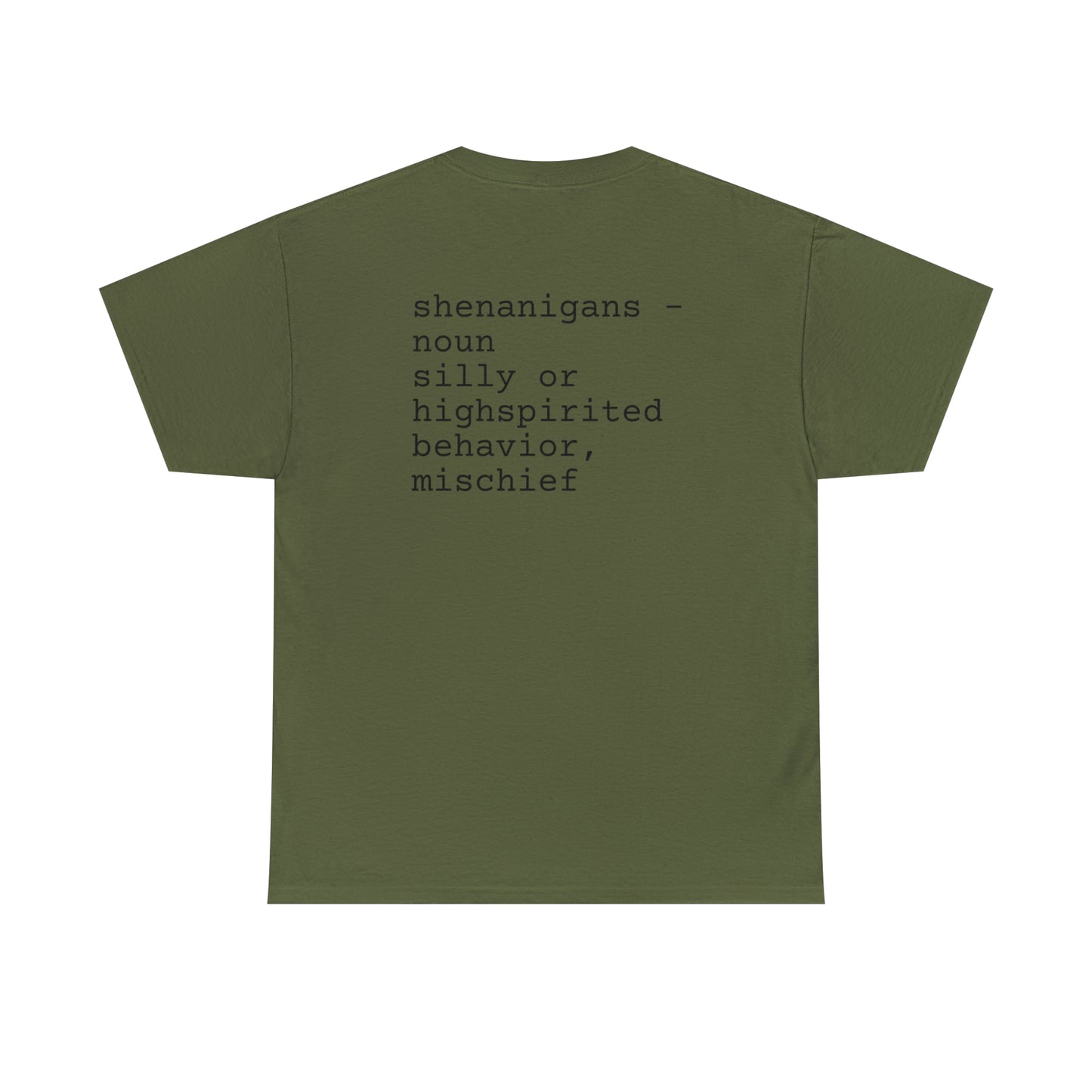 Unisex Shenanigan's Matching Family Shenanigans Crew St Patricks Day Heavy Cotton Tee