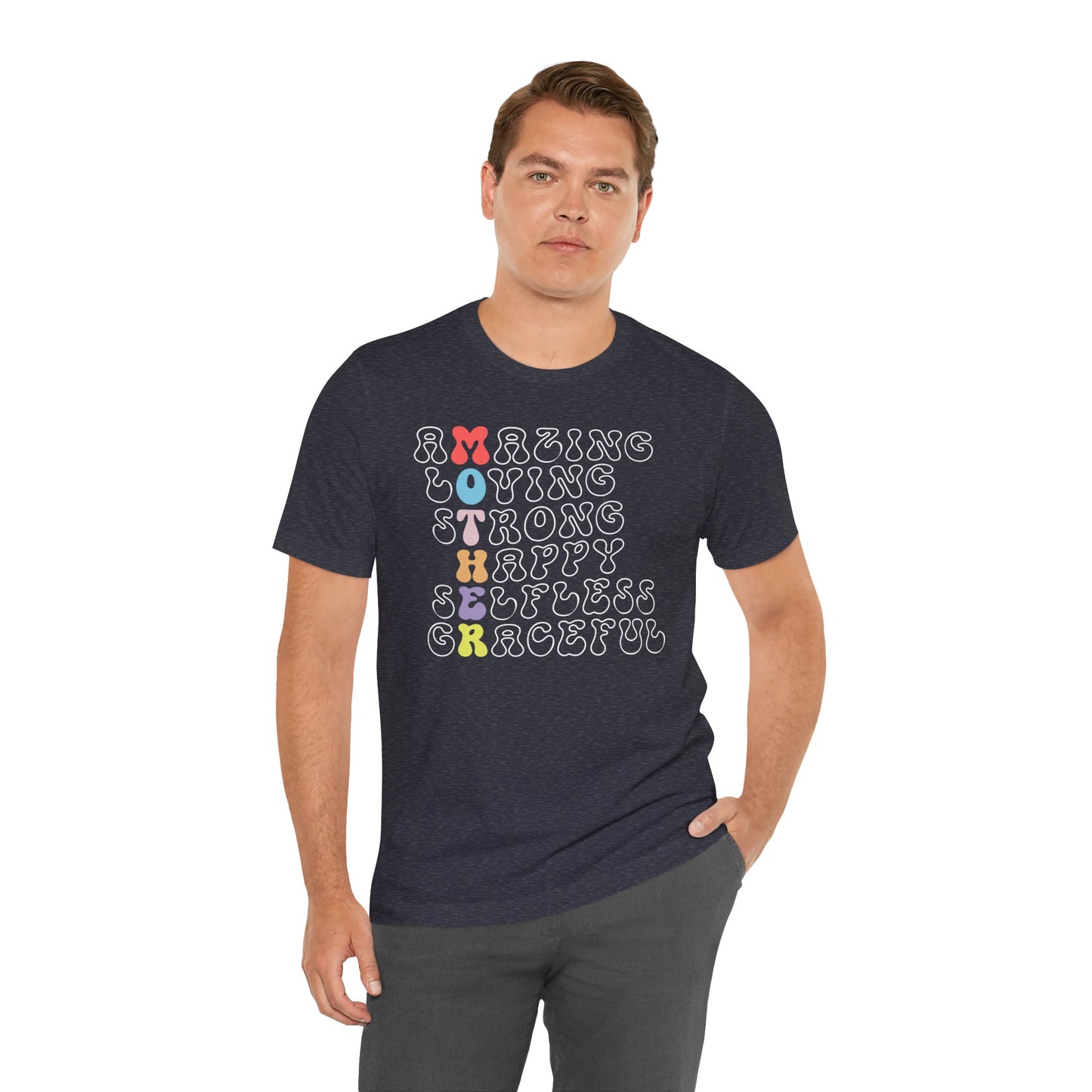 Mother's Day, Amazing Mother, XS-3XL, Unisex Jersey Short Sleeve Tee