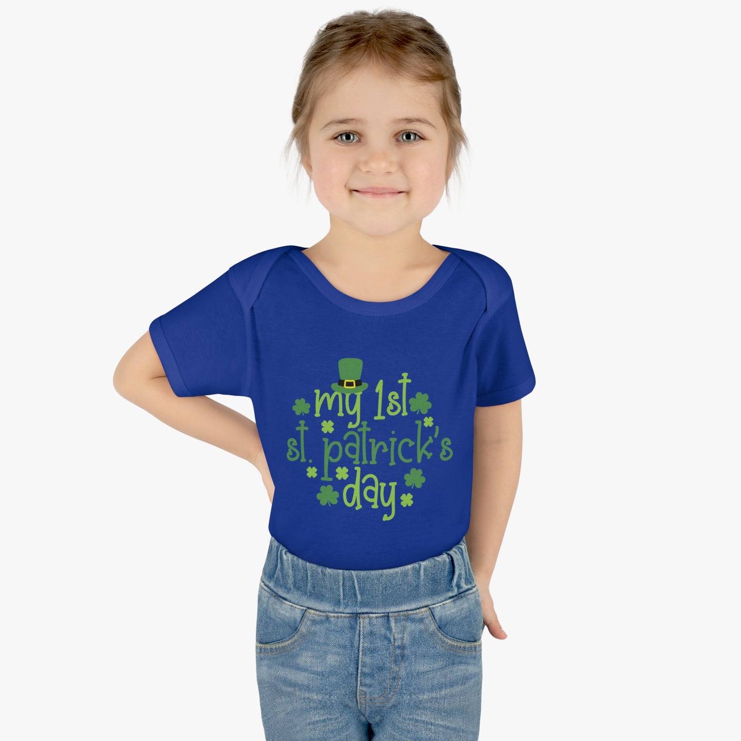 My First 1st St Patricks Day Infant Onesie Baby Rib Bodysuit
