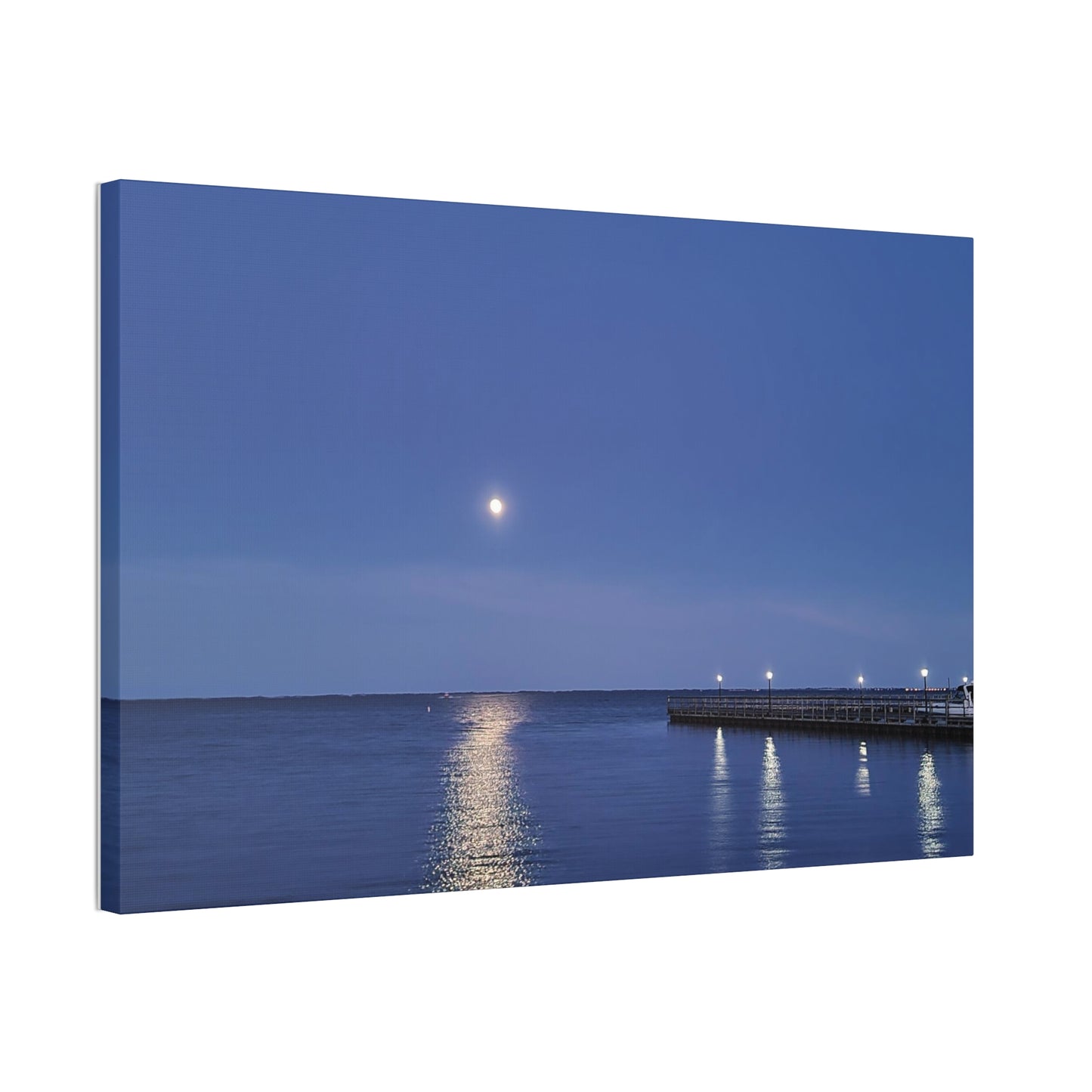 Moonlight Over The Bay, Canvas Stretched, 1.5''