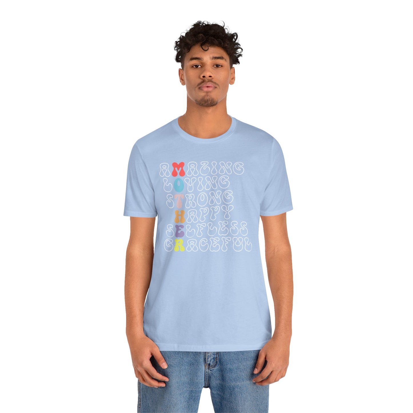 Mother's Day, Amazing Mother, XS-3XL, Unisex Jersey Short Sleeve Tee
