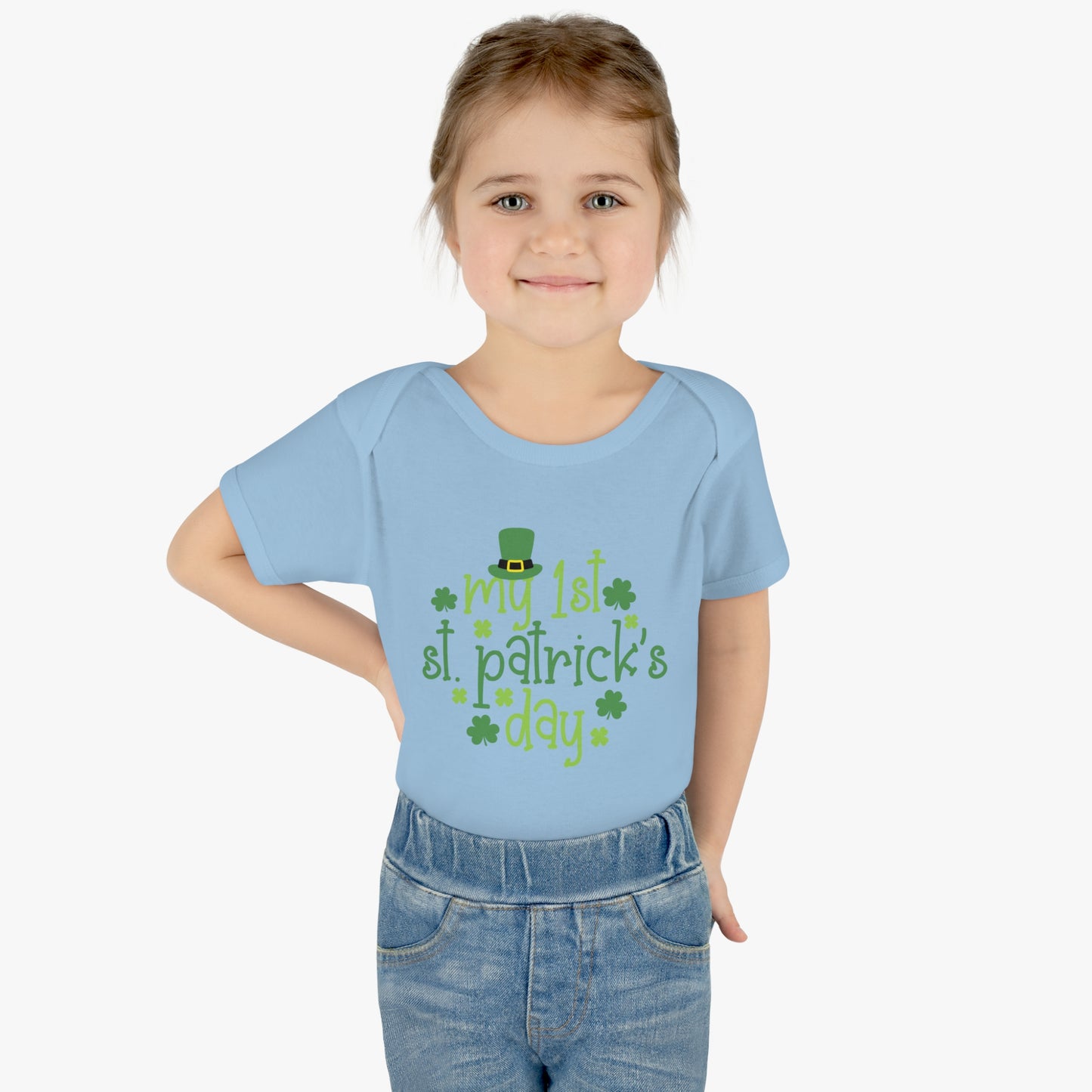 My First 1st St Patricks Day Infant Onesie Baby Rib Bodysuit
