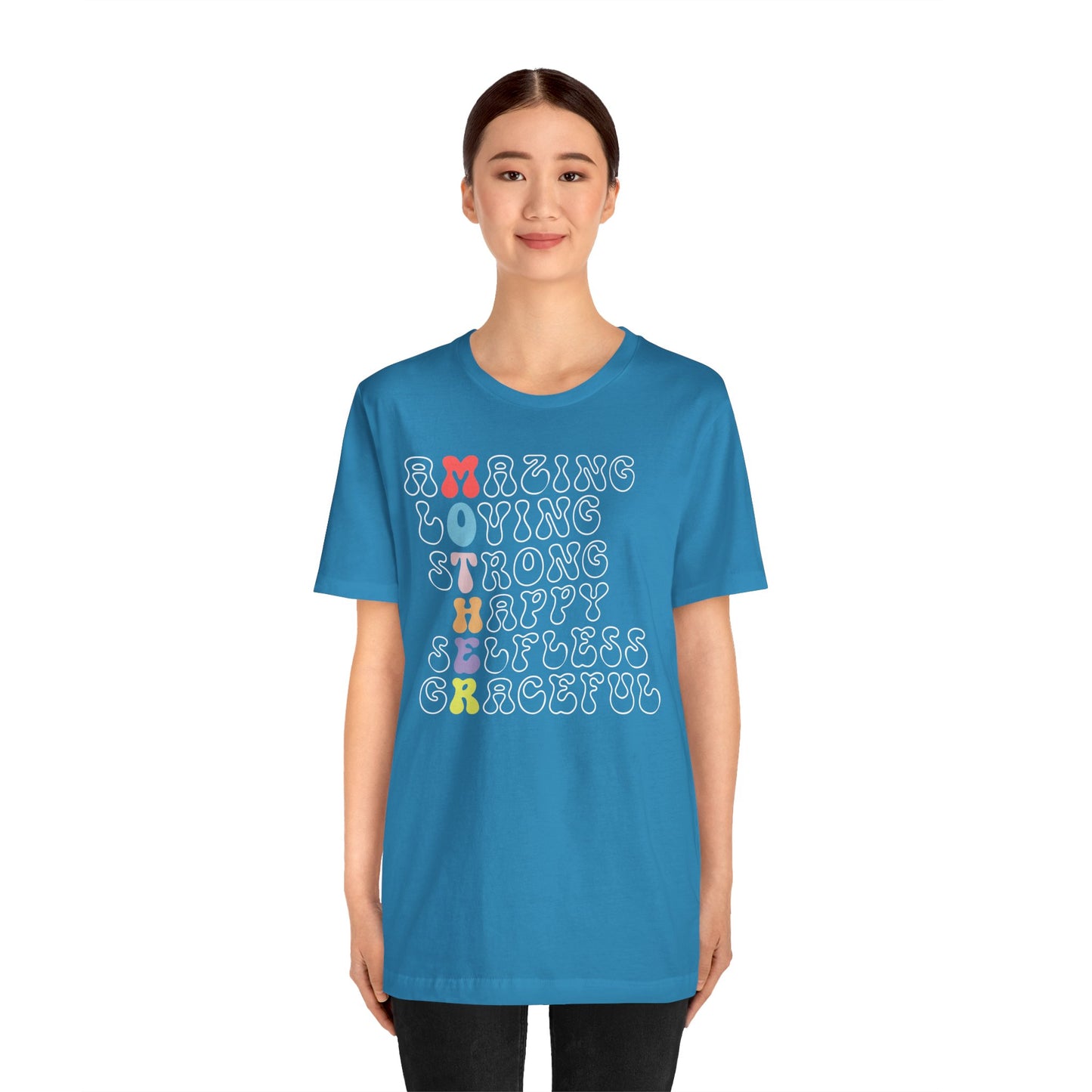 Mother's Day, Amazing Mother, XS-3XL, Unisex Jersey Short Sleeve Tee