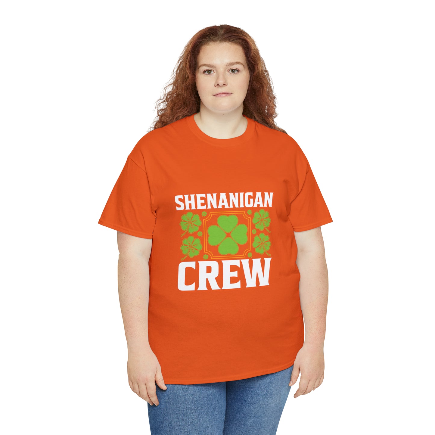 Unisex Shenanigan's Matching Family Shenanigans Crew St Patricks Day Heavy Cotton Tee