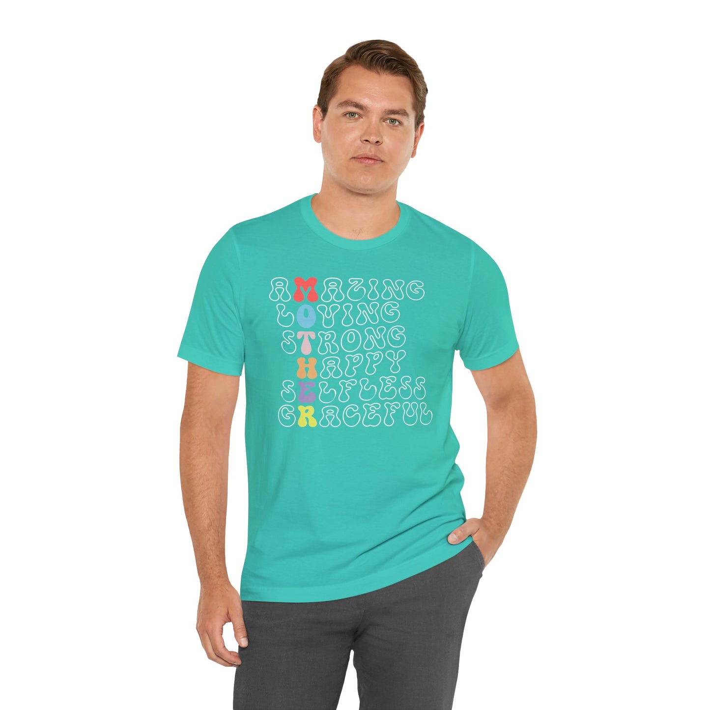 Mother's Day, Amazing Mother, XS-3XL, Unisex Jersey Short Sleeve Tee