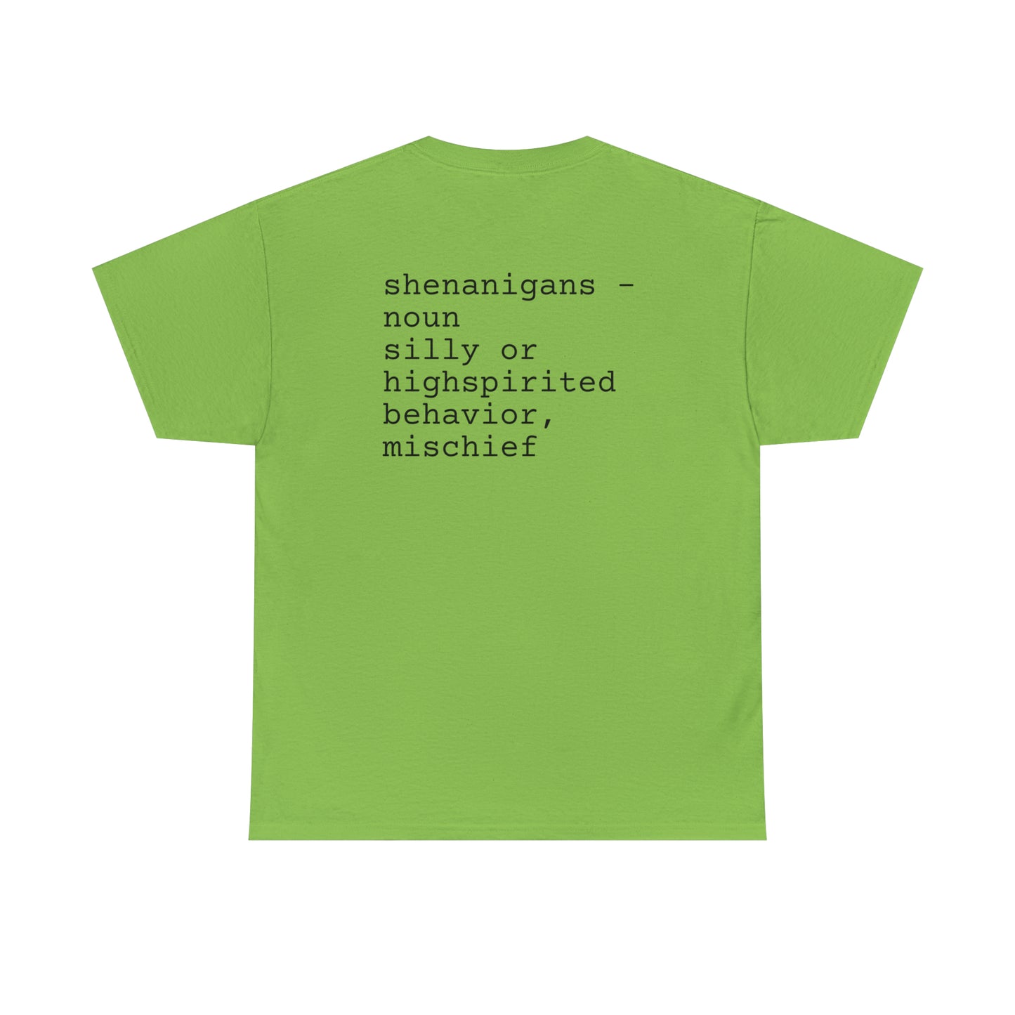 Unisex Shenanigan's Matching Family Shenanigans Crew St Patricks Day Heavy Cotton Tee