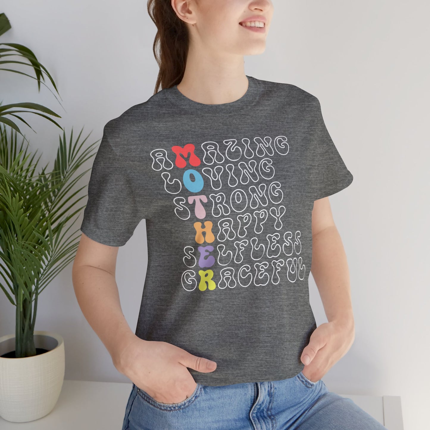 Mother's Day, Amazing Mother, XS-3XL, Unisex Jersey Short Sleeve Tee