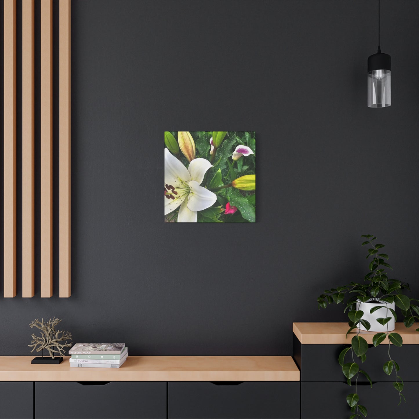 Lily Explosion, Matte Canvas, Stretched, 1.25"