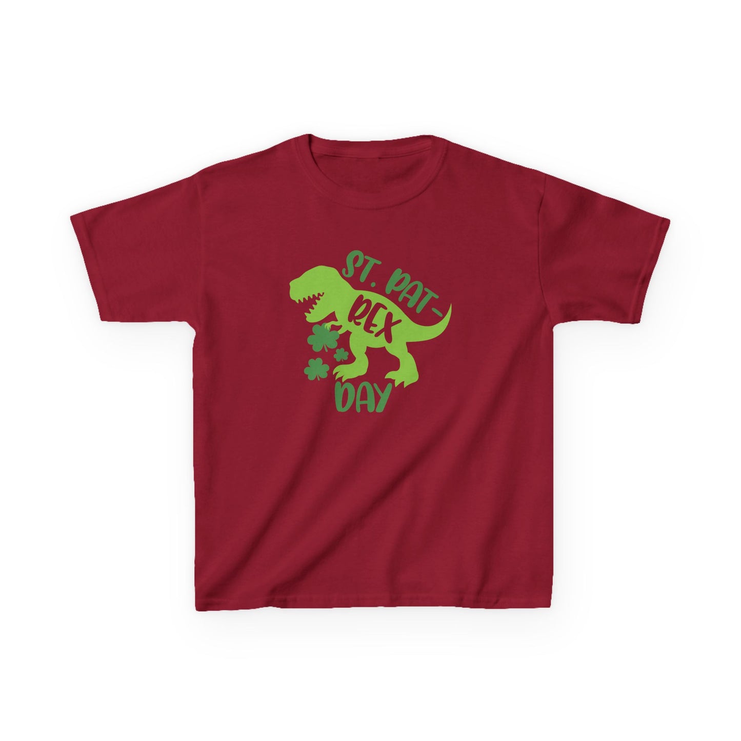 St Pat-Rex Day Dino St Patricks Day Kids Heavy Cotton Tee