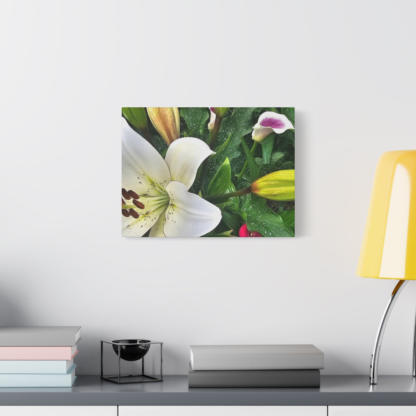 Lily Explosion, Matte Canvas, Stretched, 1.25"