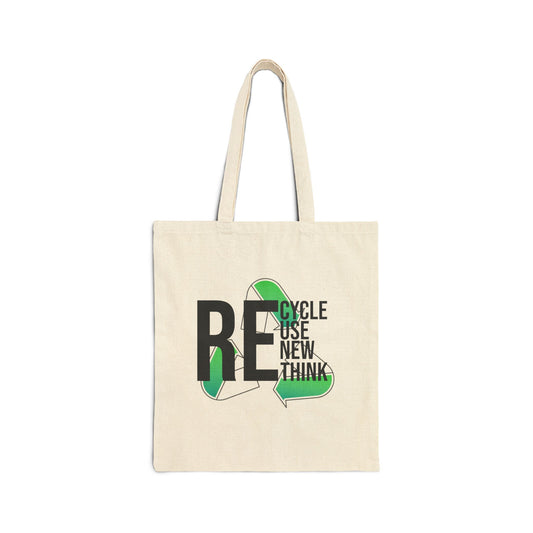 Recycle Reuse Renew Rethink C*nt, Eco-Friendly Reusable Cotton Canvas Tote Bag - Perfect for Shopping, Beach, Gifts, Sustainability, Everyday Use