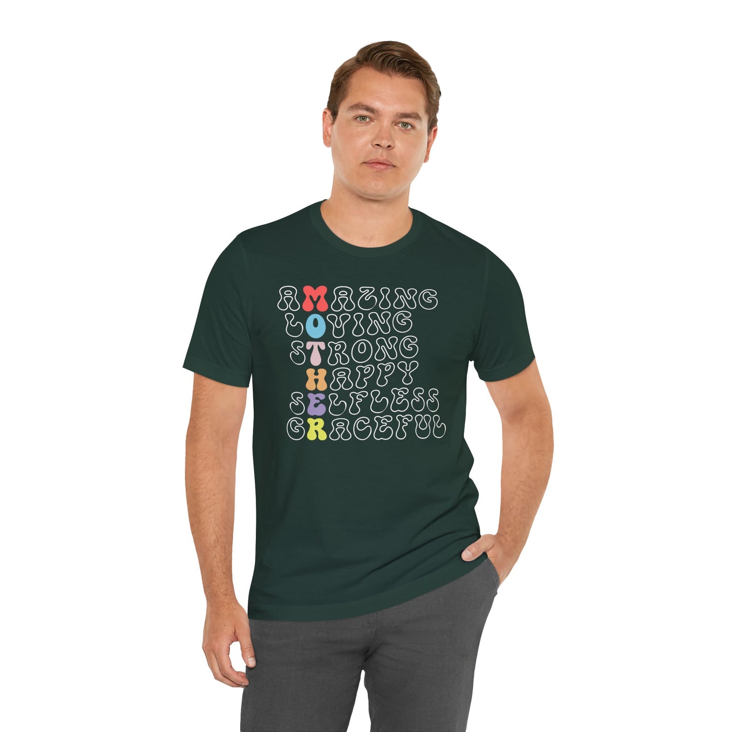 Mother's Day, Amazing Mother, XS-3XL, Unisex Jersey Short Sleeve Tee