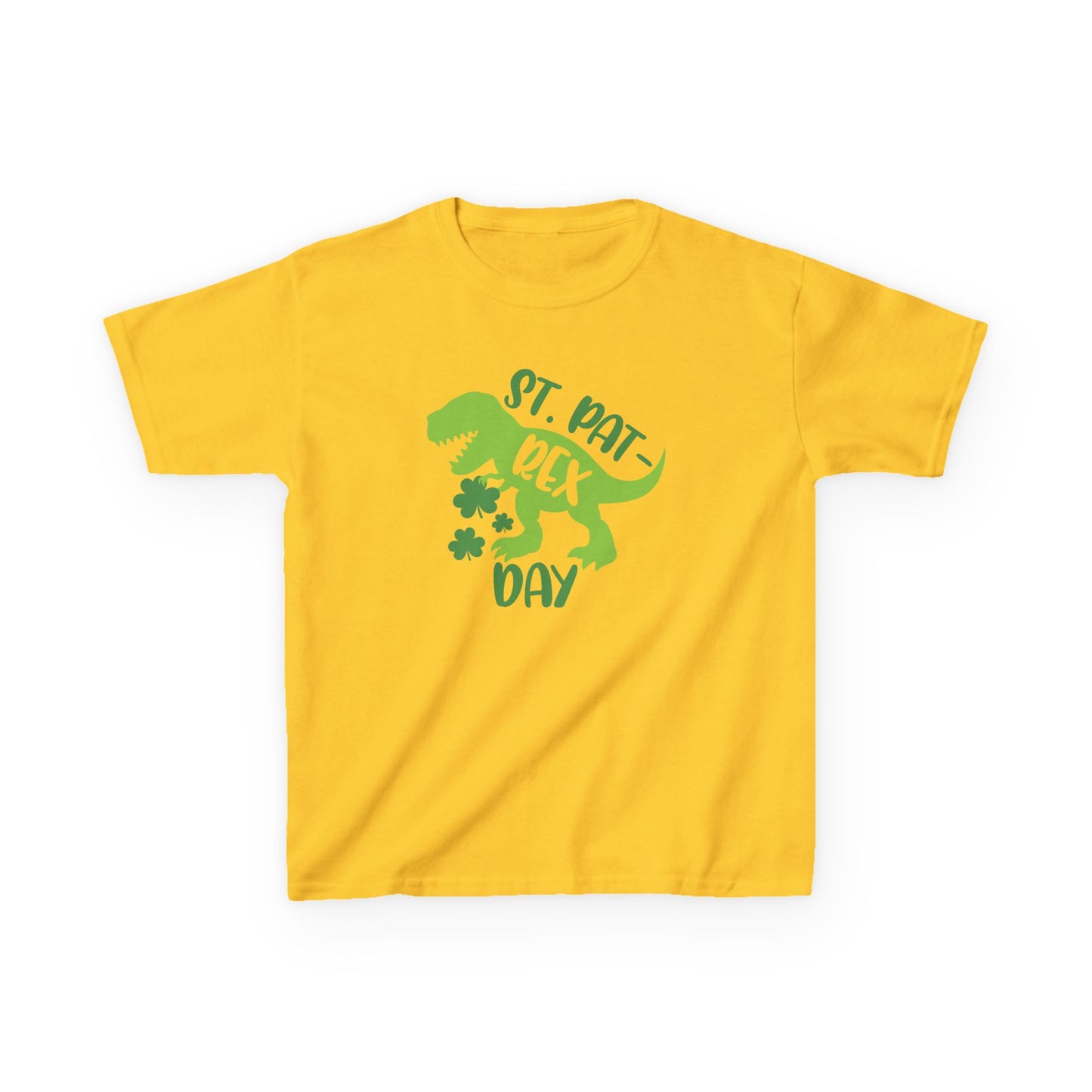 St Pat-Rex Day Dino St Patricks Day Kids Heavy Cotton Tee