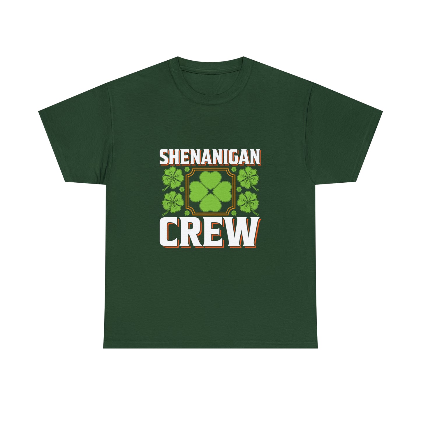 Unisex Shenanigan's Matching Family Shenanigans Crew St Patricks Day Heavy Cotton Tee