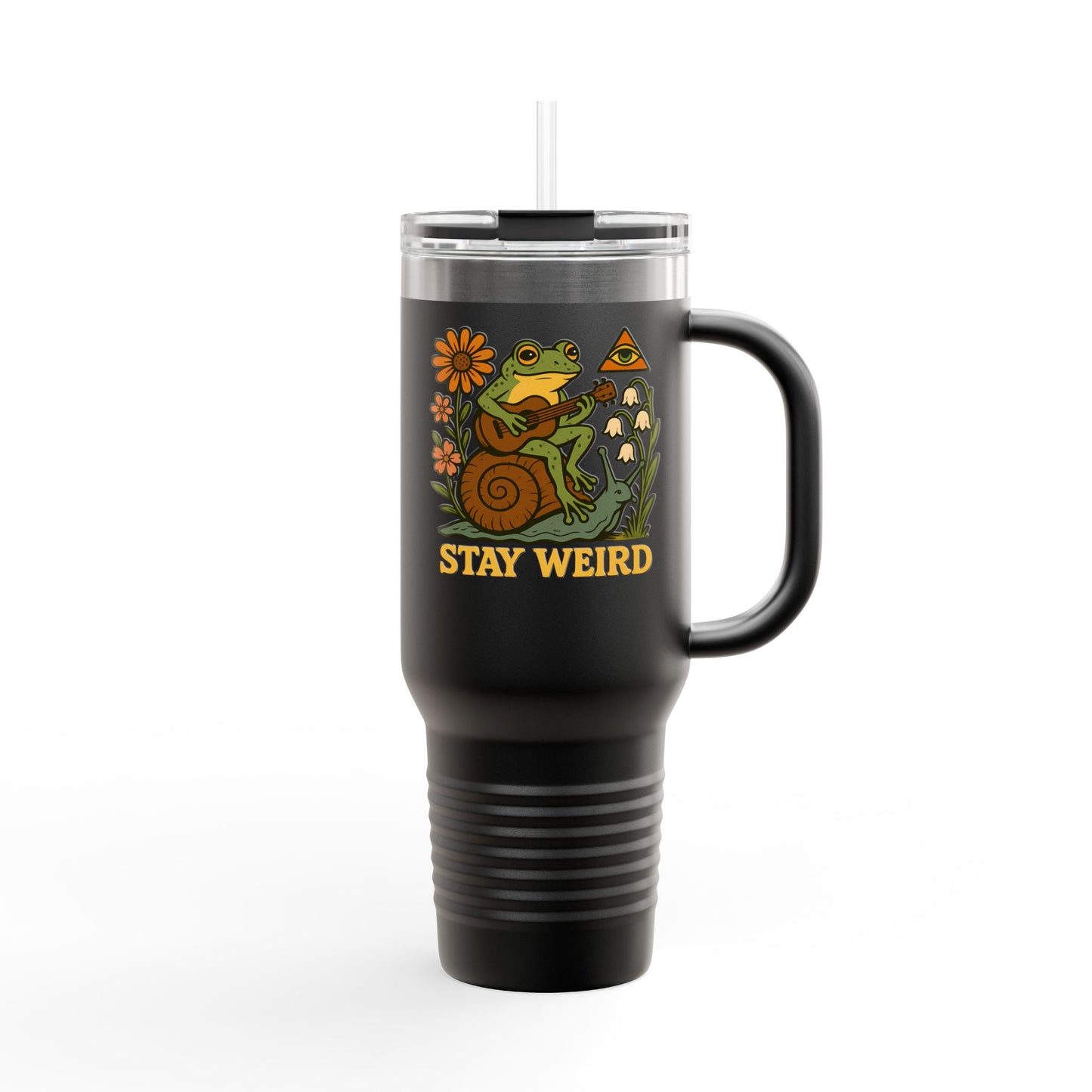Stay Weird 40oz, Quirky Insulated Travel Tumbler