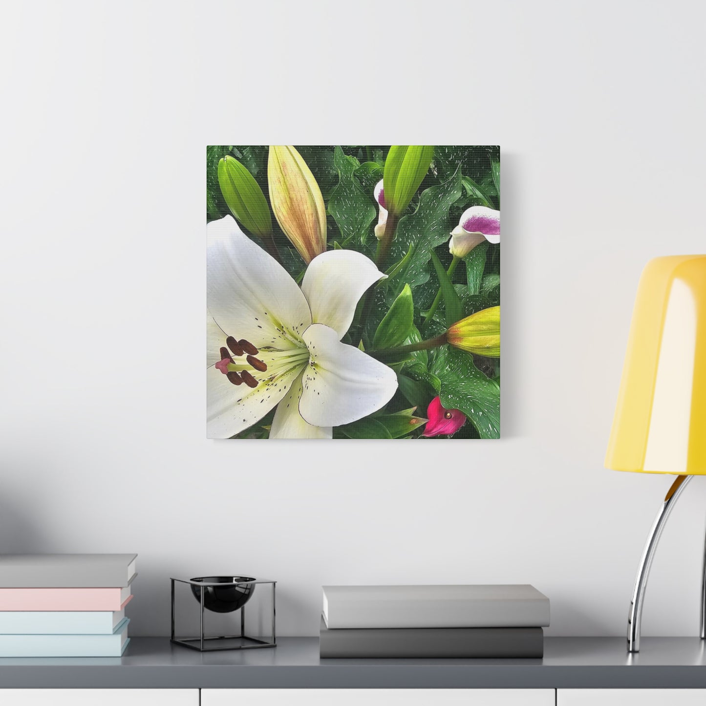 Lily Explosion, Matte Canvas, Stretched, 1.25"
