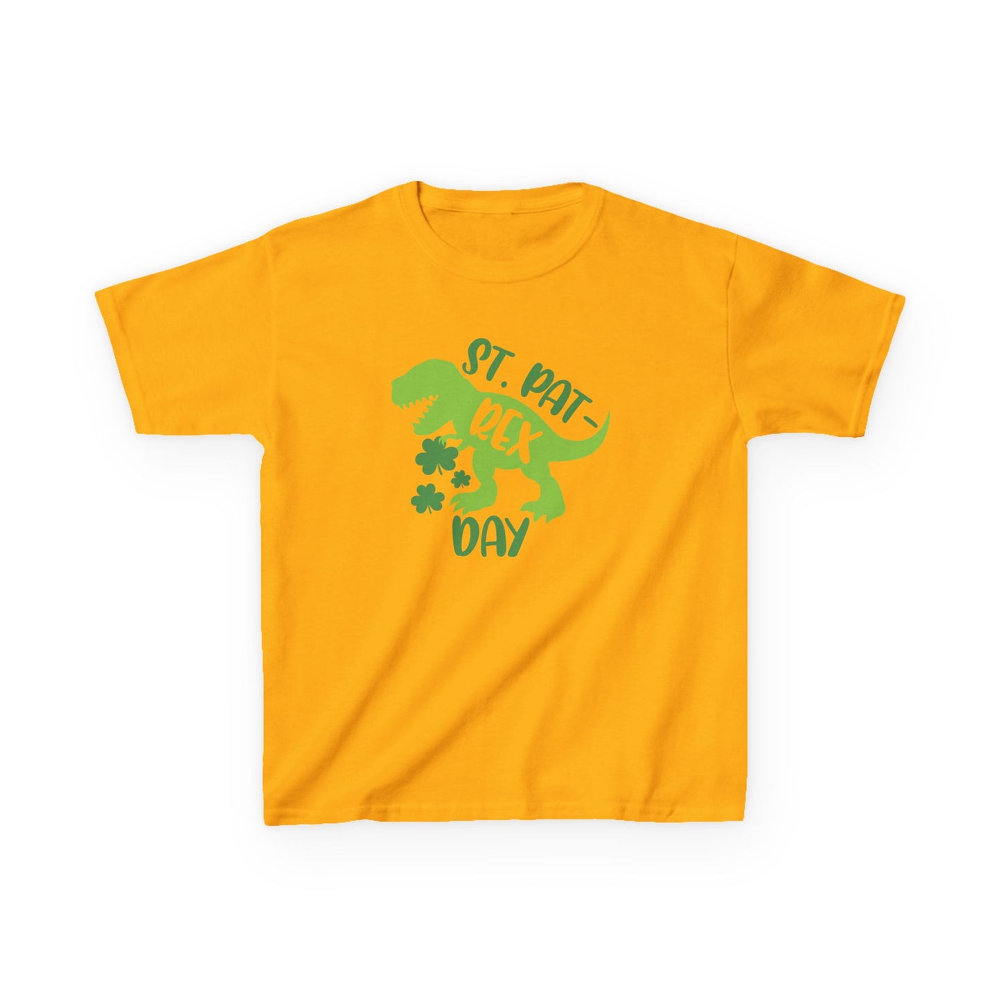 St Pat-Rex Day Dino St Patricks Day Kids Heavy Cotton Tee