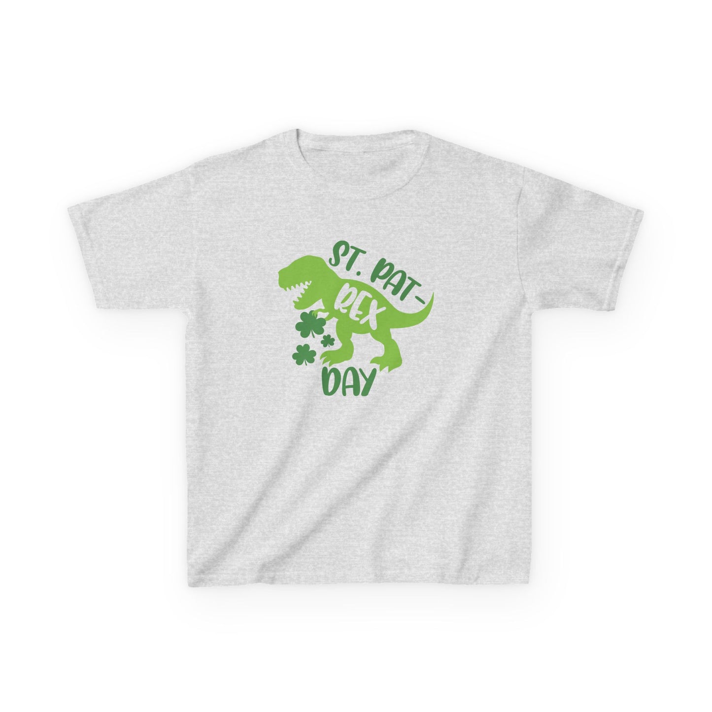 St Pat-Rex Day Dino St Patricks Day Kids Heavy Cotton Tee