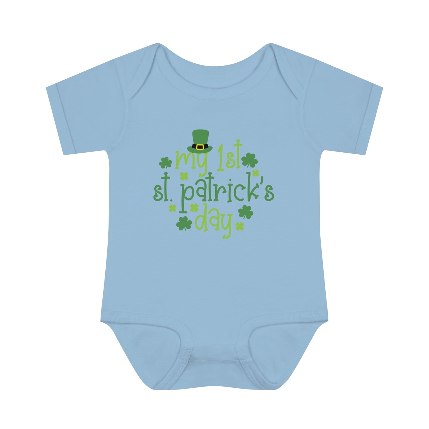 My First 1st St Patricks Day Infant Onesie Baby Rib Bodysuit