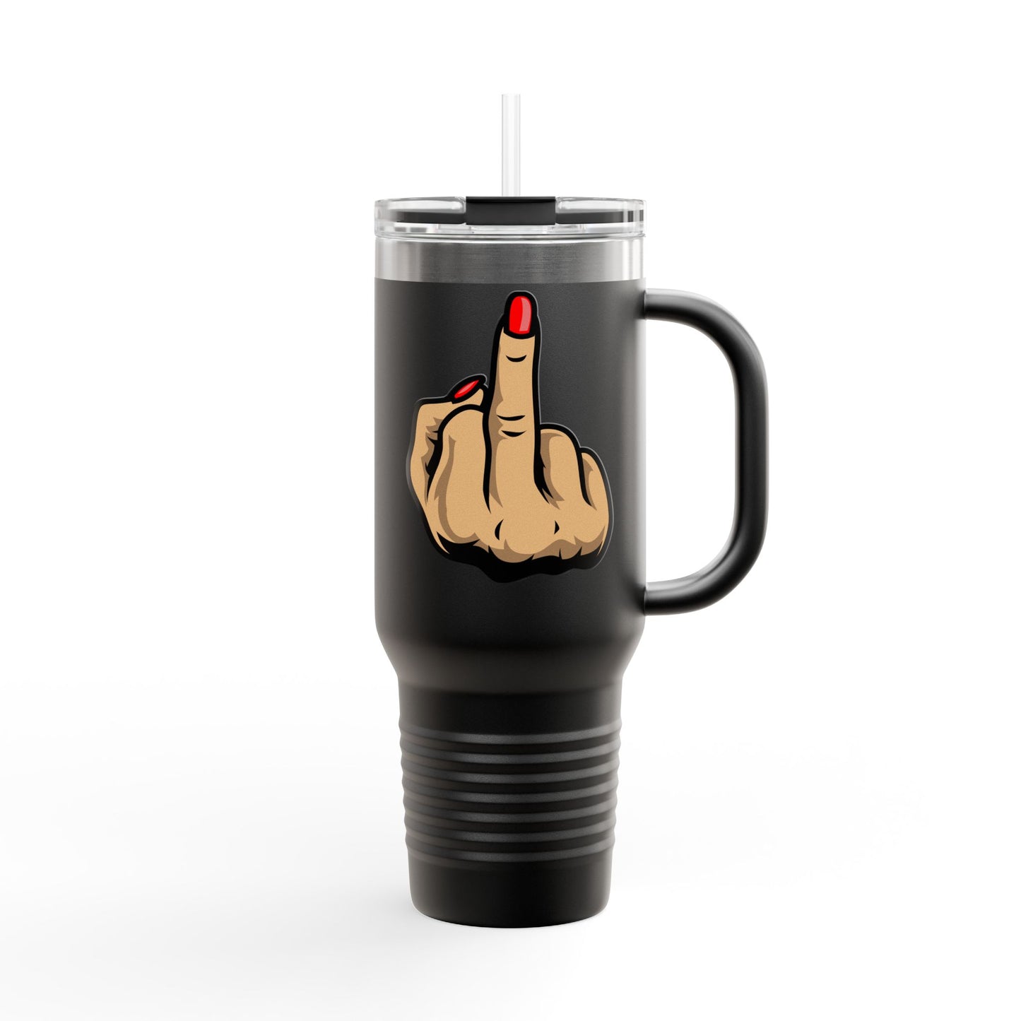Sassy Insulated Travel Mug with Finger, 40oz