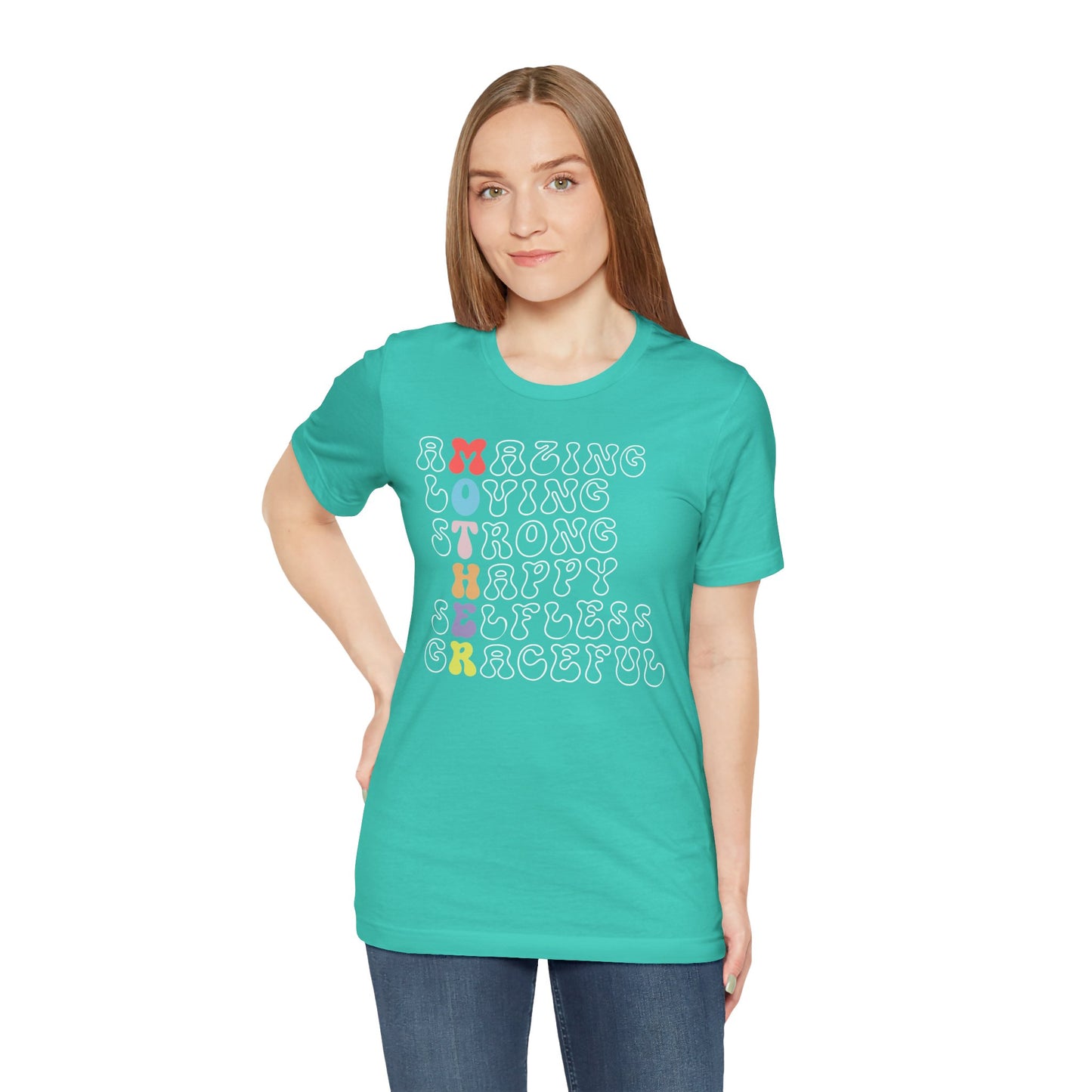 Mother's Day, Amazing Mother, XS-3XL, Unisex Jersey Short Sleeve Tee