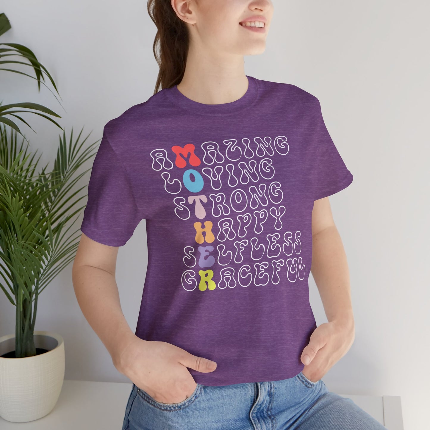 Mother's Day, Amazing Mother, XS-3XL, Unisex Jersey Short Sleeve Tee