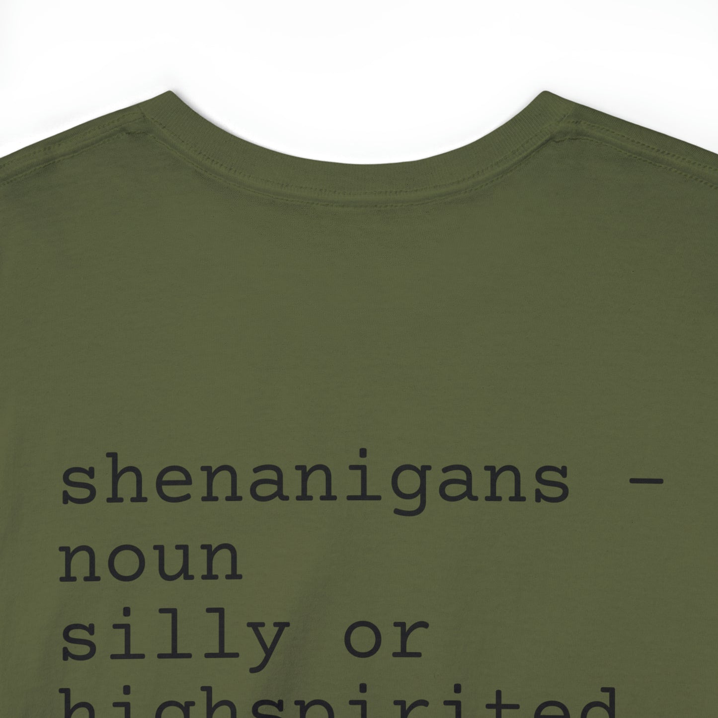 Unisex Shenanigan's Matching Family Shenanigans Crew St Patricks Day Heavy Cotton Tee