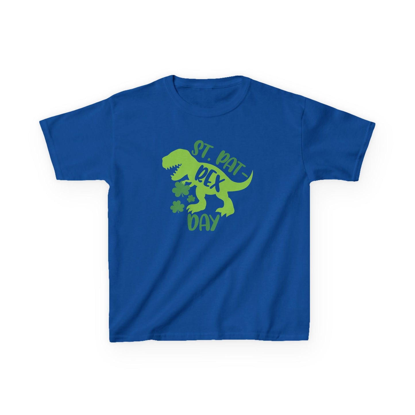 St Pat-Rex Day Dino St Patricks Day Kids Heavy Cotton Tee