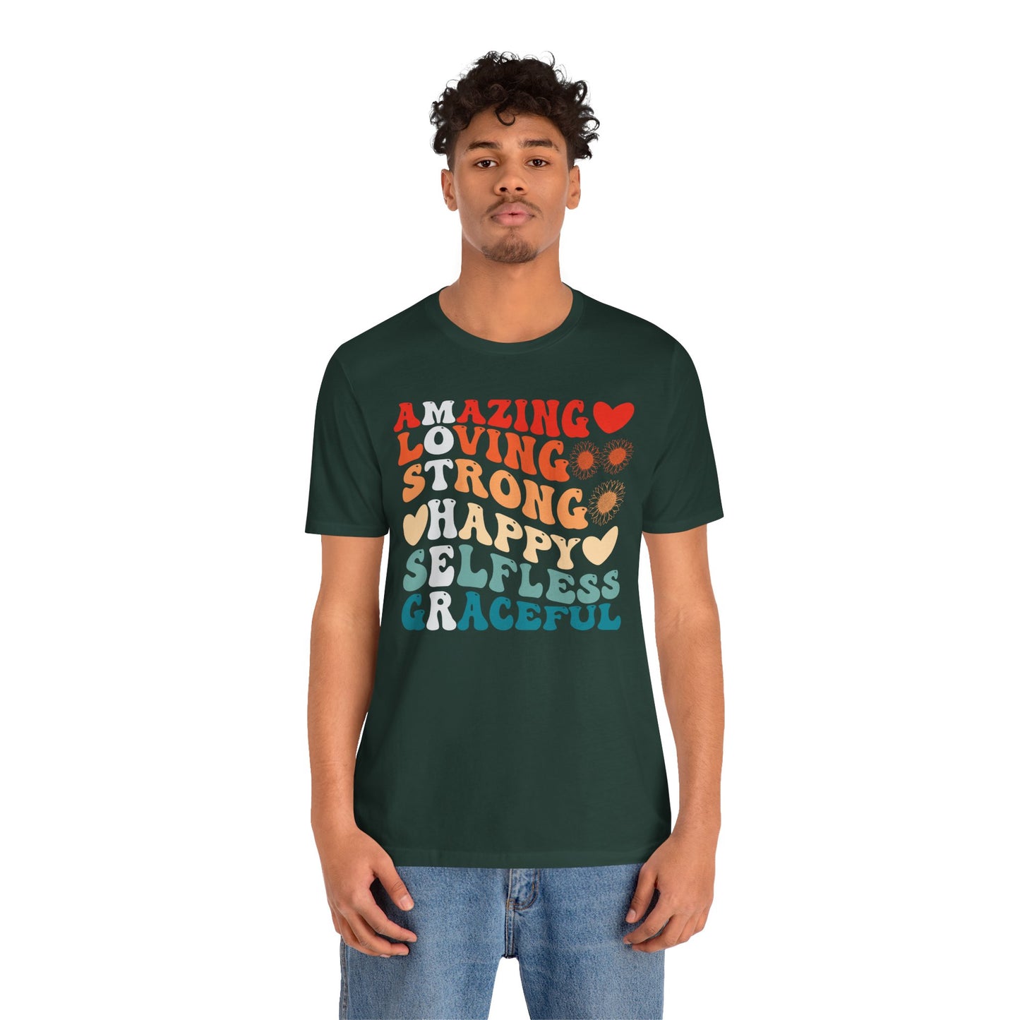 Mother's Day, Amazing Mother, XS-3XL, Unisex Jersey Short Sleeve Tee