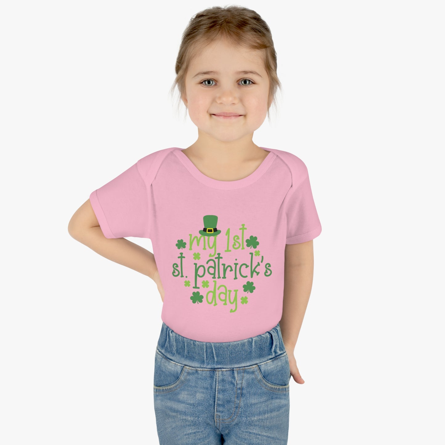My First 1st St Patricks Day Infant Onesie Baby Rib Bodysuit