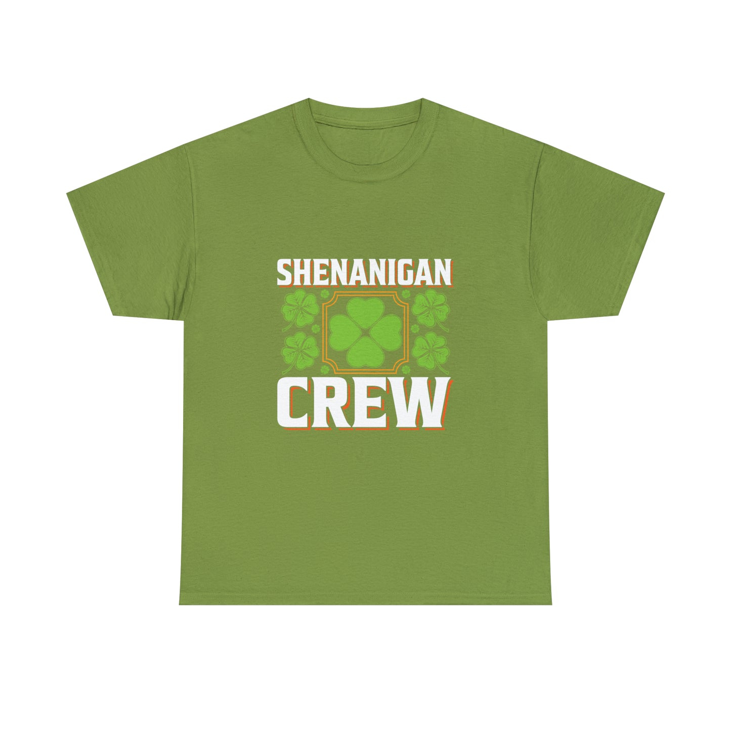 Unisex Shenanigan's Matching Family Shenanigans Crew St Patricks Day Heavy Cotton Tee