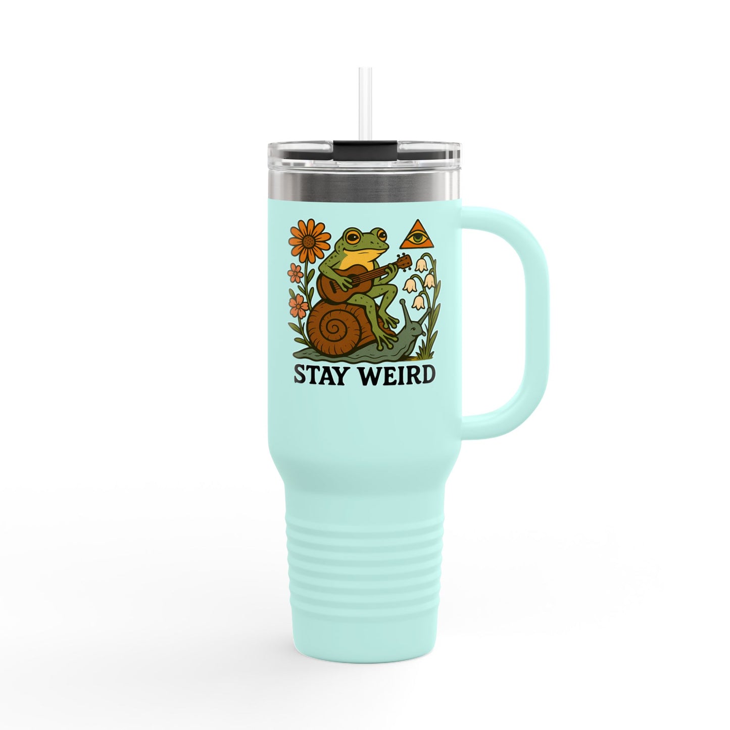 Stay Weird 40oz, Quirky Insulated Travel Tumbler