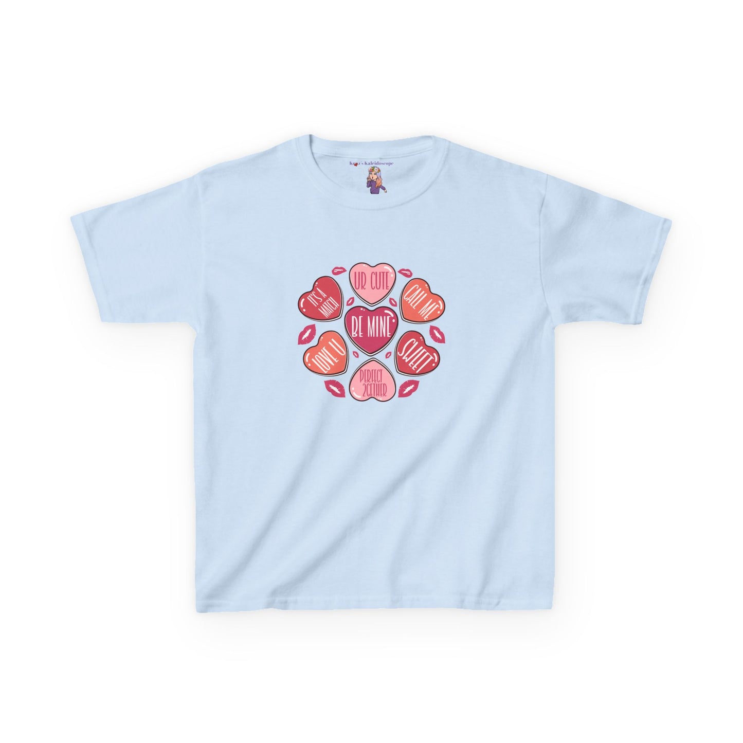 Conversation Hearts Valentines Day Kids Heavy Cotton™ Tee