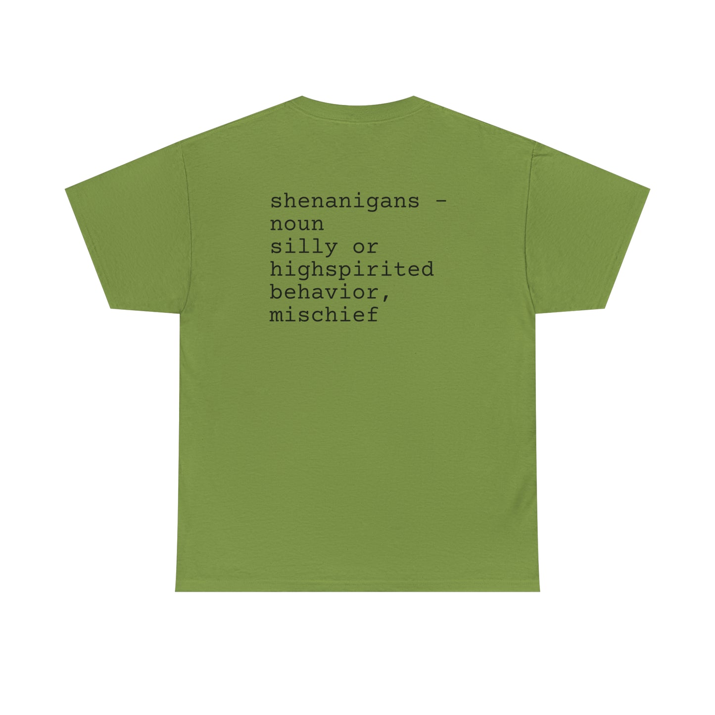 Unisex Shenanigan's Matching Family Shenanigans Crew St Patricks Day Heavy Cotton Tee