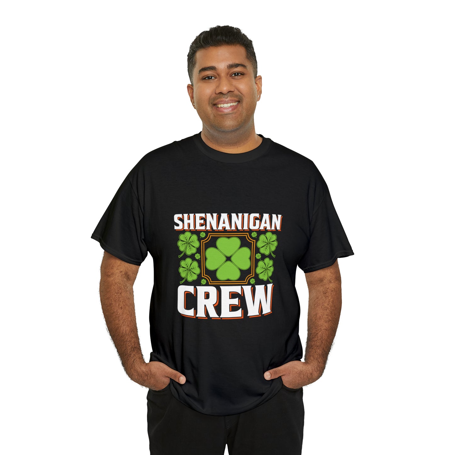 Unisex Shenanigan's Matching Family Shenanigans Crew St Patricks Day Heavy Cotton Tee