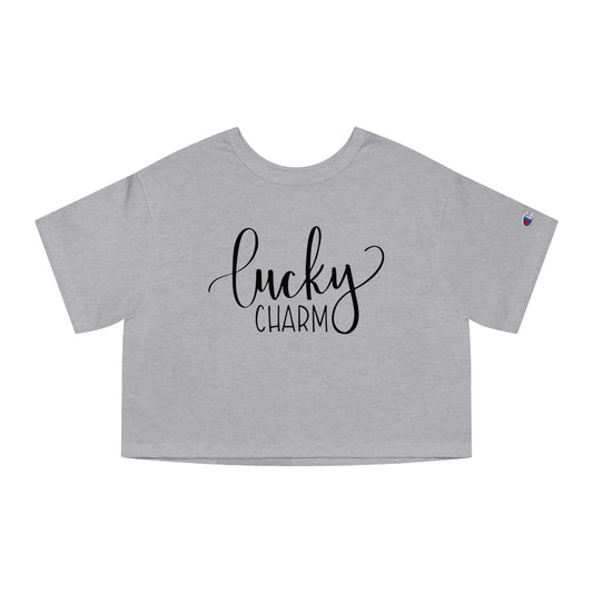 Champion Lucky Charm St Patricks Day Women's Heritage Cropped T-Shirt