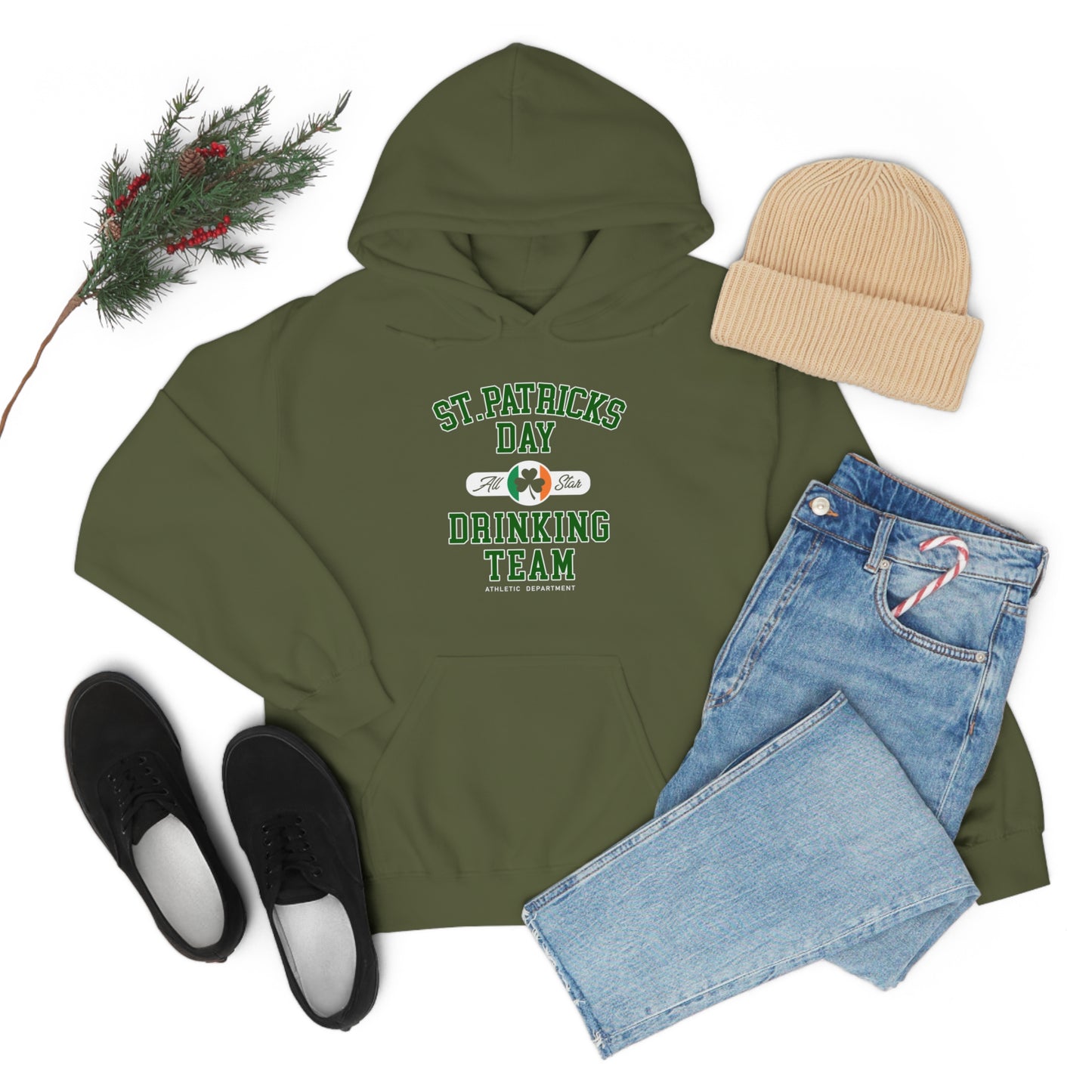 Unisex St Patrick's Day Drinking Team Hooded Sweatshirt