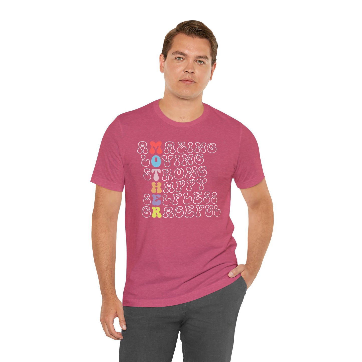 Mother's Day, Amazing Mother, XS-3XL, Unisex Jersey Short Sleeve Tee