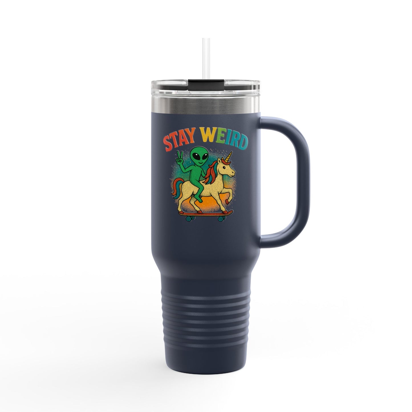 Aliens & Unicorns Stay Weird Insulated Travel Mug, 40oz