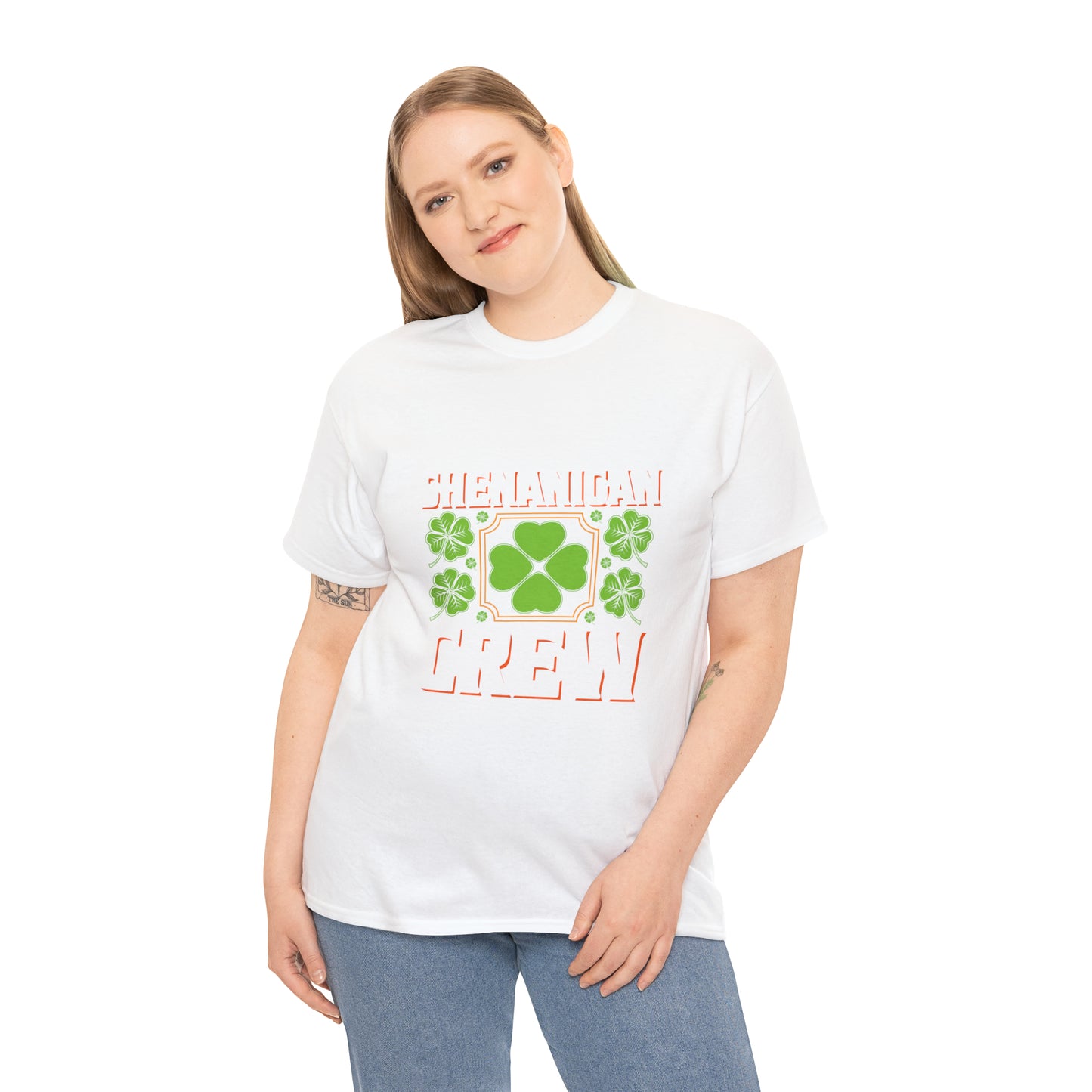 Unisex Shenanigan's Matching Family Shenanigans Crew St Patricks Day Heavy Cotton Tee